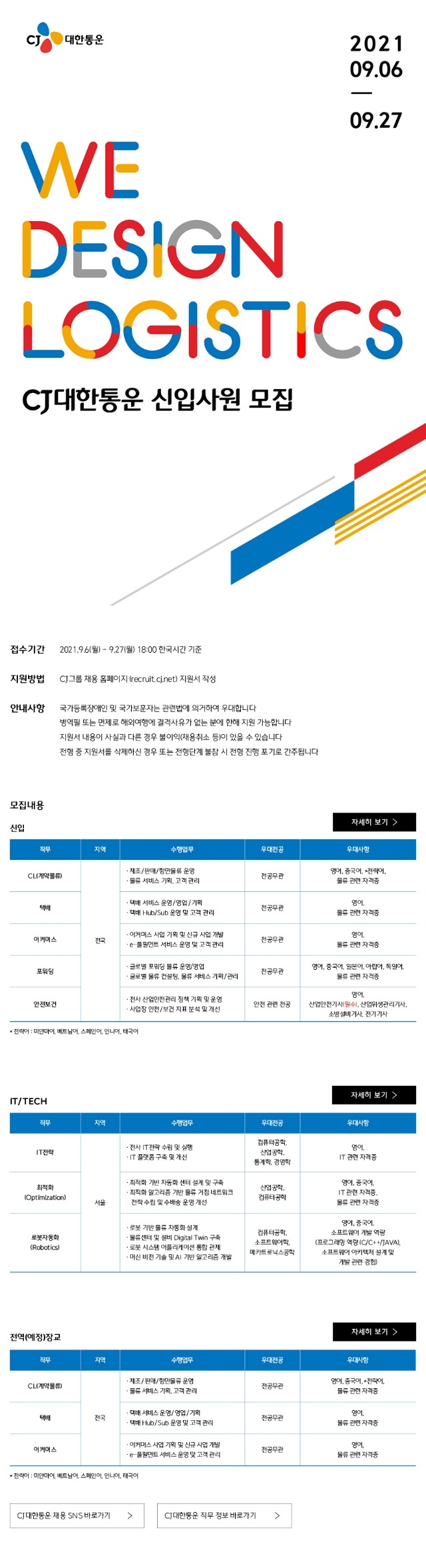 [CJ대한통운] 2021 하반기 신입사원 모집 포스터.jpg